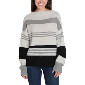 Lucky Brand Women's‎ Colorblock Design Striped Long Sleeve Sweater Size Large